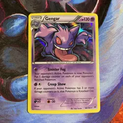 Pokemon TCG XY Breakthrough Gengar Holo Rare Card 60/162 LP- Condition - Image 1