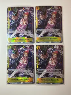 Donquixote Rosinante OP12-108 Illustration Box Vol. 6 Promo 4 Card Play Set Lot - Image 1