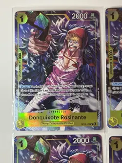 Donquixote Rosinante OP12-108 Illustration Box Vol. 6 Promo 4 Card Play Set Lot - Image 2