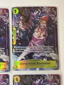 Donquixote Rosinante OP12-108 Illustration Box Vol. 6 Promo 4 Card Play Set Lot - Image 3