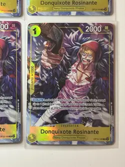 Donquixote Rosinante OP12-108 Illustration Box Vol. 6 Promo 4 Card Play Set Lot - Image 5