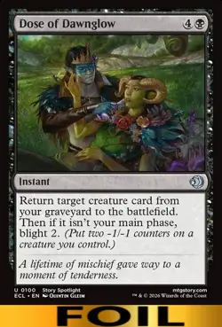 Dose of Dawnglow ** FOIL ** #100 - Lorwyn Eclipsed - CUC NM MTG - Image 1