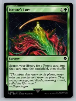 Nature's Lore - 311 - NM - Commander: FINAL FANTASY - MTG - Image 1