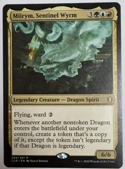 Miirym, Sentinel Wyrm 284 Commander Battle for Baldur's Gate MTG Dragon Spirit - Image 1