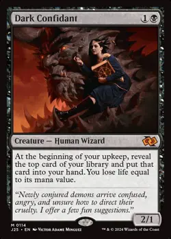 Dark Confidant 0114 Non Foil Mythic Foundations Jumpstart MTG NM - Image 1