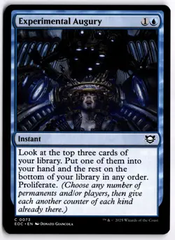 Experimental Augury NM EOC Commander: Edge of Eternities MTG - Image 1