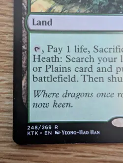 MTG Khans of Tarkir Windswept Heath Rare Fetch Land [LP] Light Play - Image 2