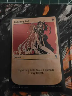 Lightning Bolt (Showcase) Foil Commander Legends: Battle for Baldur's Gate - Nm - Image 1