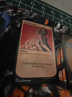 Lightning Bolt (Showcase) Foil Commander Legends: Battle for Baldur's Gate - Nm - Image 2