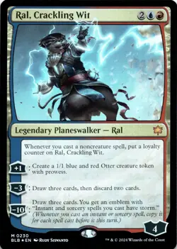 Ral, Crackling Wit FOIL Bloomburrow Magic MTG NM - Image 1