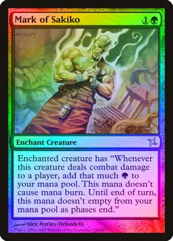 Mark of Sakiko FOIL Betrayers of Kamigawa PLD Green Uncommon CARD ABUGames - Image 1