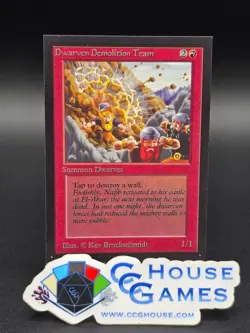 Dwarven Demolition Team - Collector's Edition CE Beta Reprint NM/M *CCGHouse* WM - Image 1