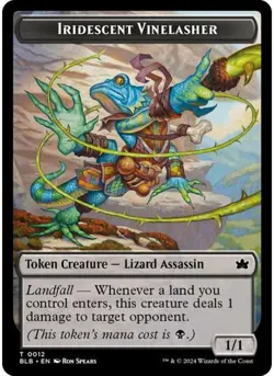 Iridescent Vinelasher Token 12 MTG NM - Bloomburrow - Image 1