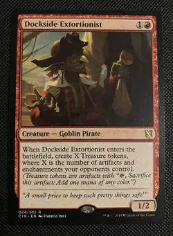 MTG Magic the Gathering Dockside Extortionist (24/363) Commander 2019 LP - Image 1