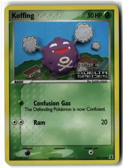 Koffing ⭐ 72/113 Stamped Holo Common Delta Species 2005 Pokemon NM/LP - Image 1