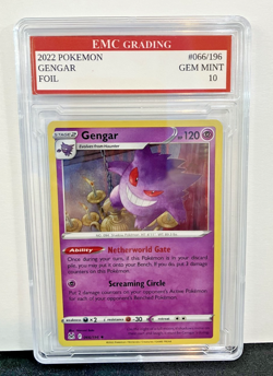 GENGAR #066/196 RARE FOIL Pokemon 2020 Card GRADED 10 MINT TCG CCG - Image 1