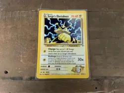 Pokemon Lt. Surge's Electabuzz 6 Gym Heroes 6/132 Unlimited Edition Holo pokemon - Image 1