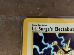 Pokemon Lt. Surge's Electabuzz 6 Gym Heroes 6/132 Unlimited Edition Holo pokemon - Image 3