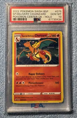 Special Delivery Charizard Holo SWSH075 Pokemon Center Promo PSA 10 - Image 1