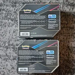 Pokemon TCG Crown Zenith Metal Tin Galarian Moltres Zapdos Promo Cards Sealed - Image 5