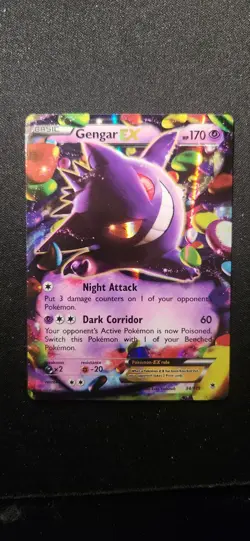 Pokemon TCG 2014 Gengar EX Holo Rare Card 34/119 XY Phantom Forces Near Mint NM - Image 2
