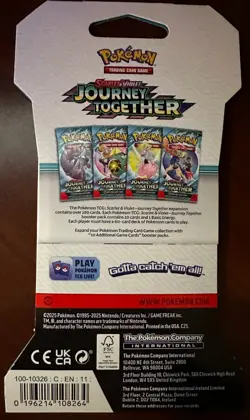 Pokemon JOURNEY TOGETHER - 3 Sleaved Factory Sealed Booster Pack Bundle -ENGLISH - Image 4