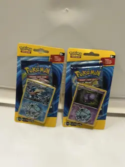 Pokemon XY Evolutions Check Lane Blister Set Of 2 Greninja And Weezing - Image 1