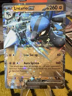 Pokemon Lucario EX SVP EN 017 Holo Promo 260 HP Stage 1 Prize Pack Card - Image 1