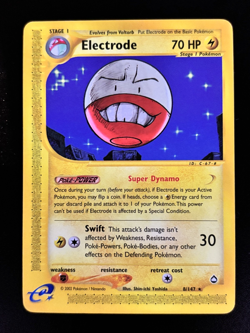 Electrode 8/147 Aquapolis Non Holo Rare E Series Shin-ichi Yoshida Pokemon - Image 1