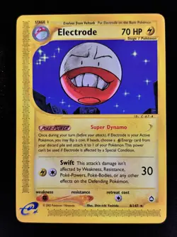 Electrode 8/147 Aquapolis Non Holo Rare E Series Shin-ichi Yoshida Pokemon - Image 3