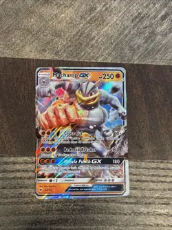 Pokemon Burning Shadows ULTRA RARE Machamp GX 64/147 - ERROR OC MISCUT VLP - Image 1