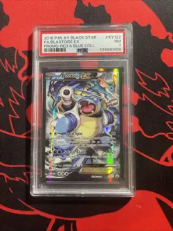 Pokemon TCG Blastoise EX Black Star Promo Holo Card XY122 PSA 7 - Image 1