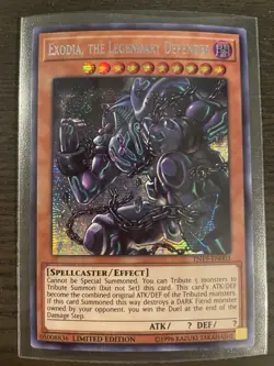 Exodia, The Legendary Defender TN19-EN003 Prismatic Secret Rare NM Yugioh Card - Image 1