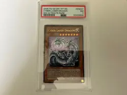 Yugioh YuGiOh! PSA 7 Cyber Laser Dragon 1st Edition Ultimate Rare SOI-EN007 - Image 1