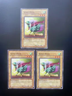 Yugioh Sonic Duck SD8-EN003 Common 1st Edition MP/HP X3 - Image 1