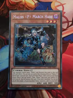 Yu-Gi-Oh Maliss P March Hare ALIN-EN023 Secret Rare 1st Edition - Image 1