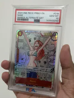 2024 One Piece Trading Card Game - Nami Manga - PRB01-016 - PSA 10 - English - Image 1