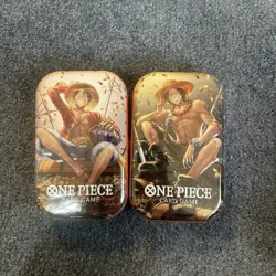One Piece Tin Pack Set Vol 2 Lot Of 2 | TS-02 OP-13 | Factory Sealed | Bandai - Image 1