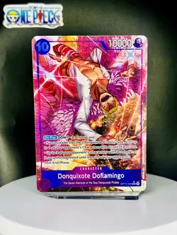 One Piece Card Game 🏴‍☠OP14-069 Donquixote Doflamingo SR NM Alt Art Foil ENG - Image 1