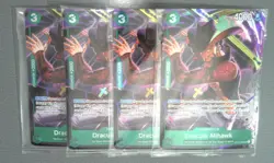 Dracule Mihawk ST12-003 Playset ×4 Promo One Piece TCG Illustration Box - Image 1