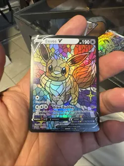Pokemon TCG 2021 Holo V Card Lot Eevee V Raichu V Persian V Psyduck V Espeon V - Image 5