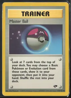 Master Ball Uncommon Gym Challenge 116/132 HP Pokemon Card - Image 1