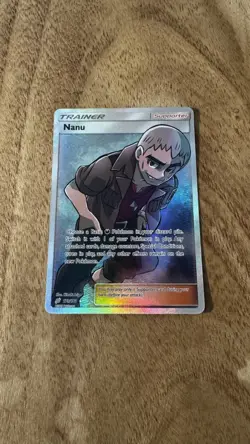 Nanu - 179/181 - Pokemon Team Up Sun & Moon Full Art Ultra Rare Card NM - Image 1