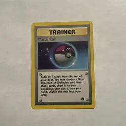 MASTER BALL - Gym Challenge - 116/132 - Trainer - Uncommon - Pokemon Card - Image 1