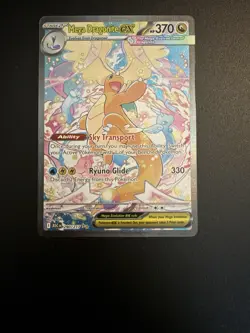 Pokemon Mega Dragonite EX Secret Rare Holo 370 HP Card 290/217 Mega Evolution - Image 1