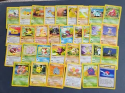 Complete Set Of 32 Uncommon & Common 1999 Jungle Set Pokemon Cards Unlimited - Image 1