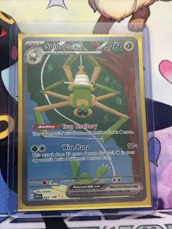 Pokemon TCG Spidops EX 243/198 SV01 Scarlet & Violet Base Set Holo Card - Image 1
