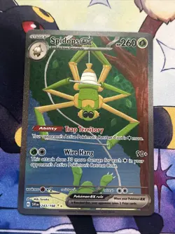 Pokemon TCG Spidops EX 243/198 SV01 Scarlet & Violet Base Set Holo Card - Image 3