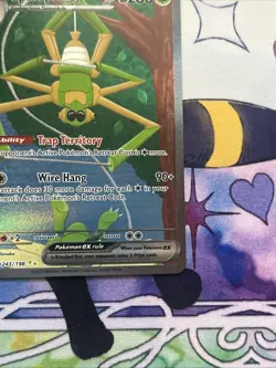 Pokemon TCG Spidops EX 243/198 SV01 Scarlet & Violet Base Set Holo Card - Image 5