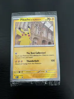 Pikachu At The Museum OVERSIZED Promo Card - Natural History Museum - SEALED ✅ - Image 1
